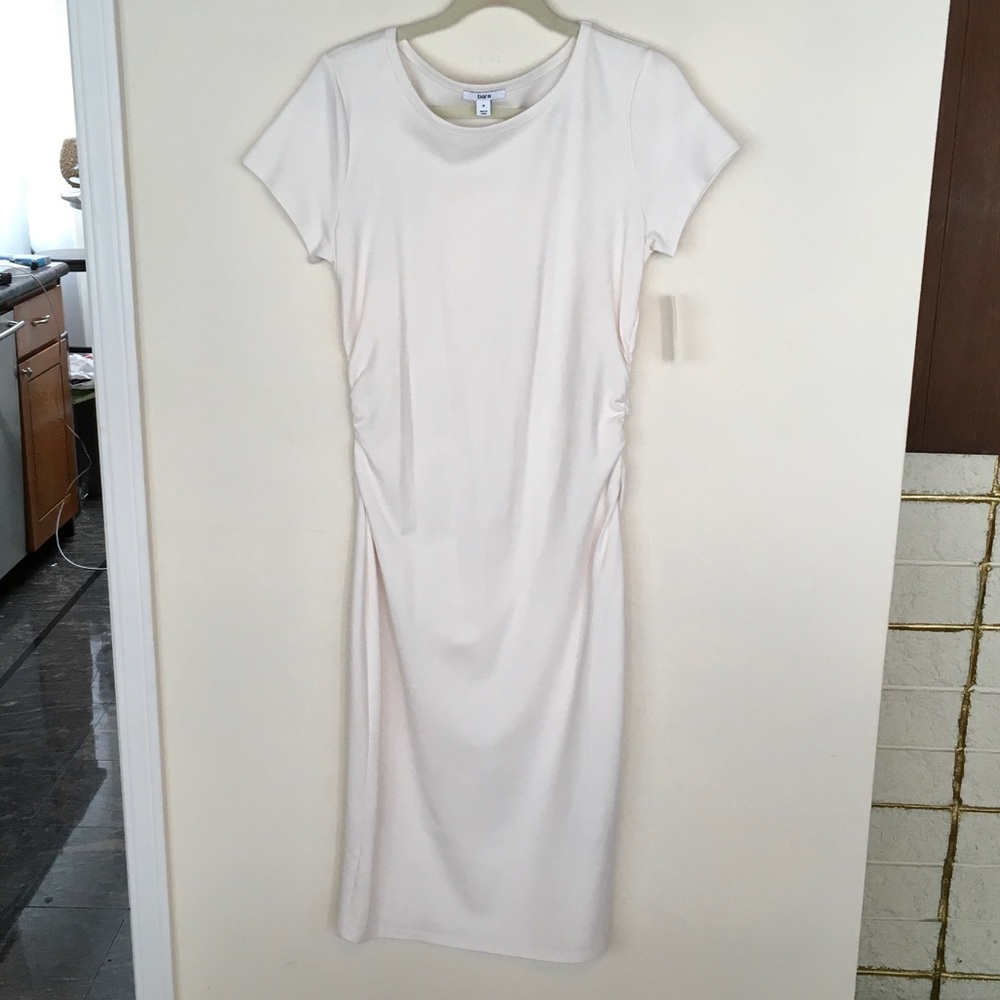 NEW  Flattering Midi Dress in Cream